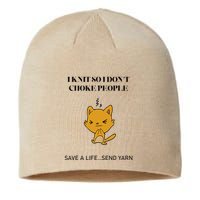 Cat I Knit So I Don’T Save A Life Send Yarn Sustainable Beanie