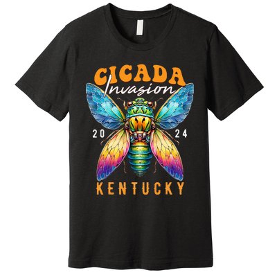 Cicada Invasion Kentucky 2024 Insect Broods Xix And Xiii Premium T-Shirt