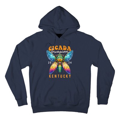 Cicada Invasion Kentucky 2024 Insect Broods Xix And Xiii Hoodie