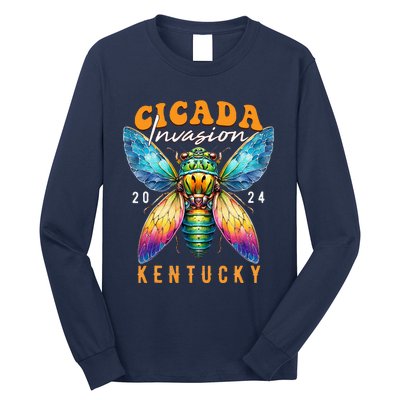 Cicada Invasion Kentucky 2024 Insect Broods Xix And Xiii Long Sleeve Shirt