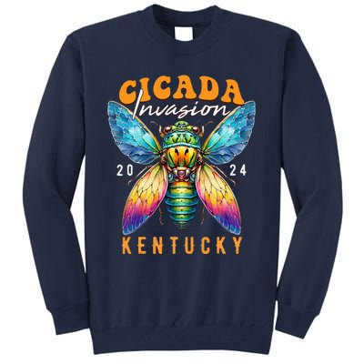 Cicada Invasion Kentucky 2024 Insect Broods Xix And Xiii Tall Sweatshirt