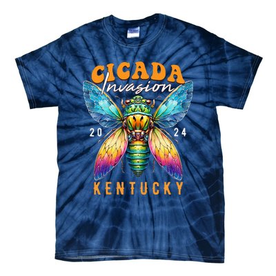 Cicada Invasion Kentucky 2024 Insect Broods Xix And Xiii Tie-Dye T-Shirt