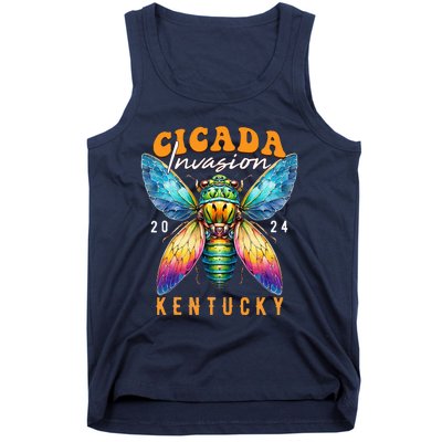 Cicada Invasion Kentucky 2024 Insect Broods Xix And Xiii Tank Top