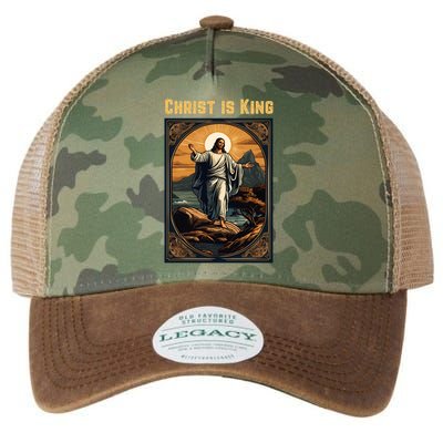Christ is King Christian Easter Legacy Tie Dye Trucker Hat