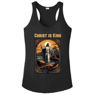 Christ is King Christian Easter Ladies PosiCharge Competitor Racerback Tank