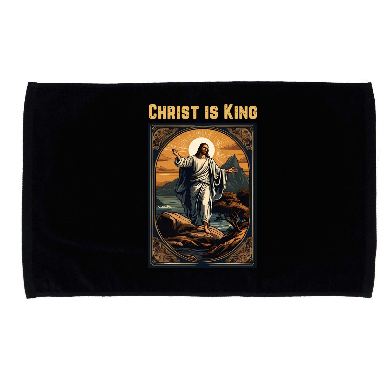 Christ is King Christian Easter Microfiber Hand Towel