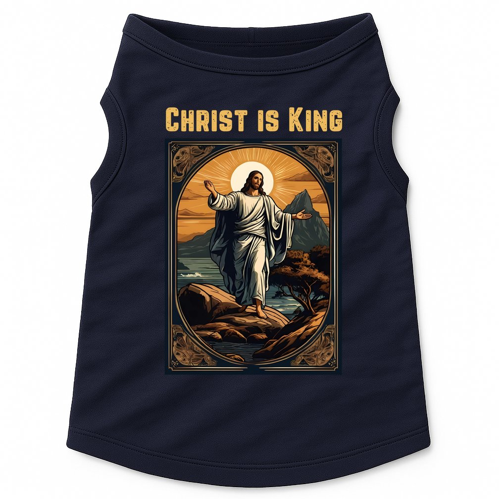 Christ is King Christian Easter Doggie Tank