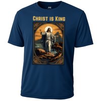 Christ is King Christian Easter Cooling Performance Crew T-Shirt