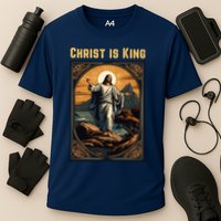 Christ is King Christian Easter Cooling Performance Crew T-Shirt