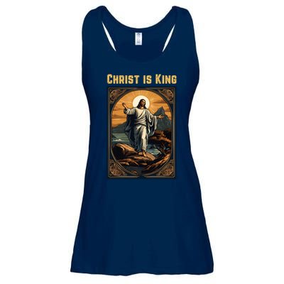 Christ is King Christian Easter Ladies Essential Flowy Tank