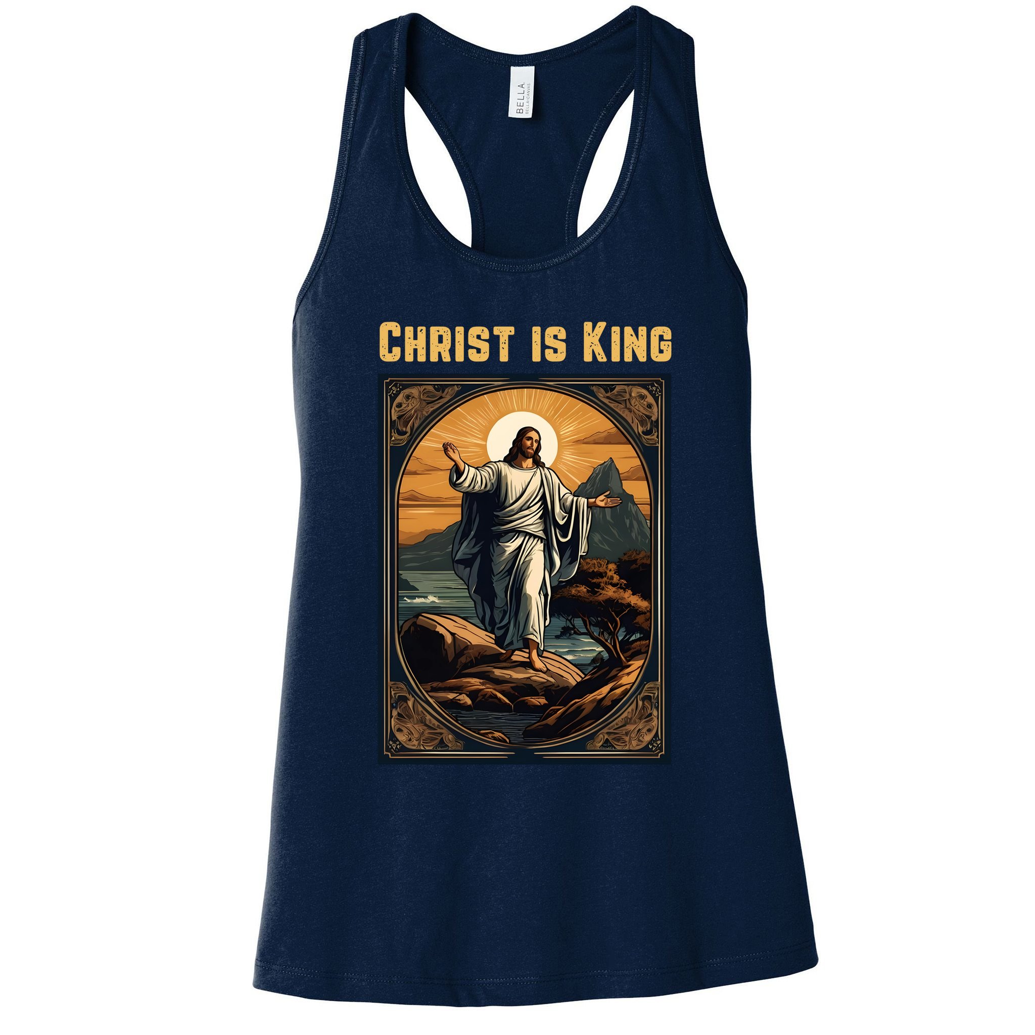 Christ is King Christian Easter Womens Tank Top
