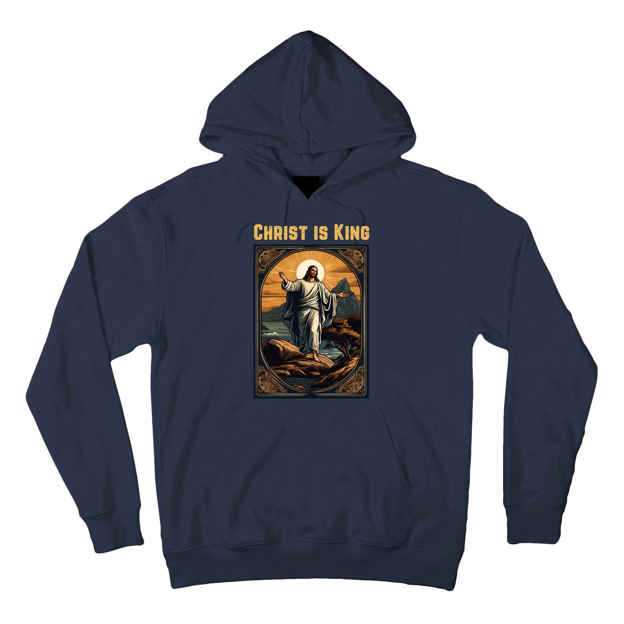 Christ is King Christian Easter Tall Hoodie