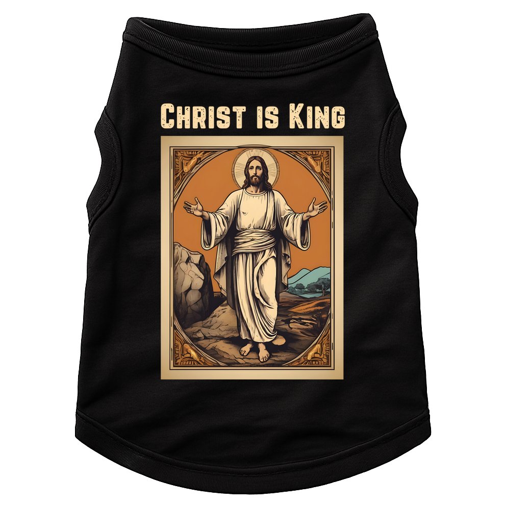Christ is King Christian Easter Doggie Tank