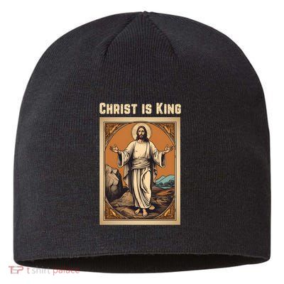 Christ is King Christian Easter Sustainable Beanie
