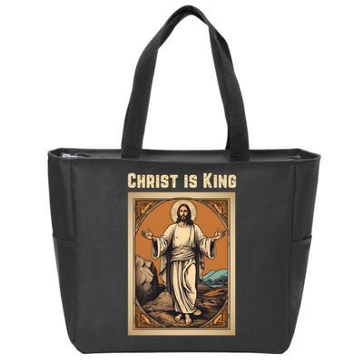 Christ is King Christian Easter Zip Tote Bag