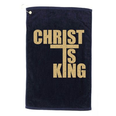 CHRIST IS KING JESUS IS KING Golf Towel