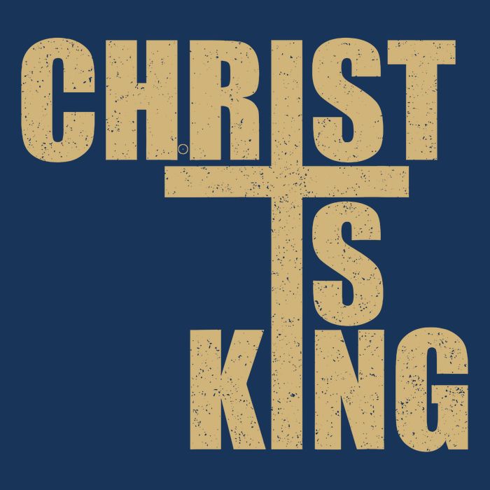 CHRIST IS KING JESUS IS KING Short Acrylic Beanie