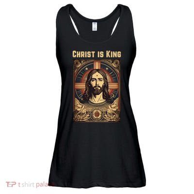 Christ is King Christian Easter Ladies Essential Flowy Tank