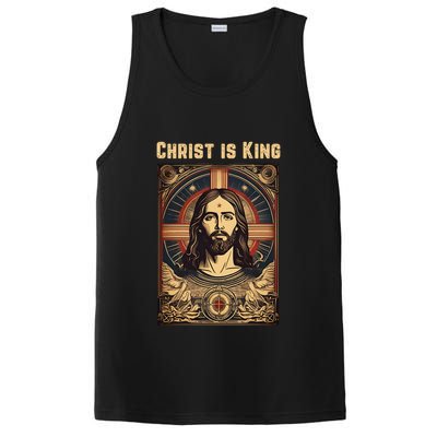 Christ is King Christian Easter PosiCharge Competitor Tank