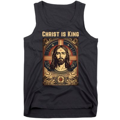 Christ is King Christian Easter Tank Top