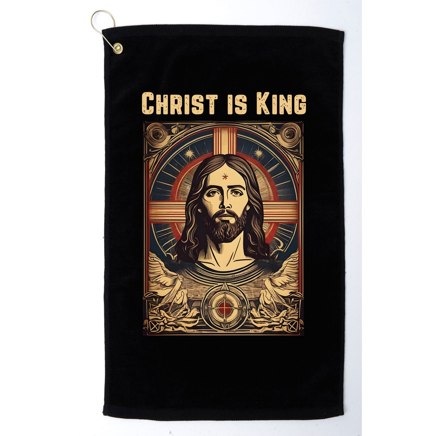 Christ is King Christian Easter Golf Towel