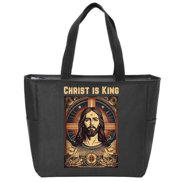 Christ is King Christian Easter Zip Tote Bag