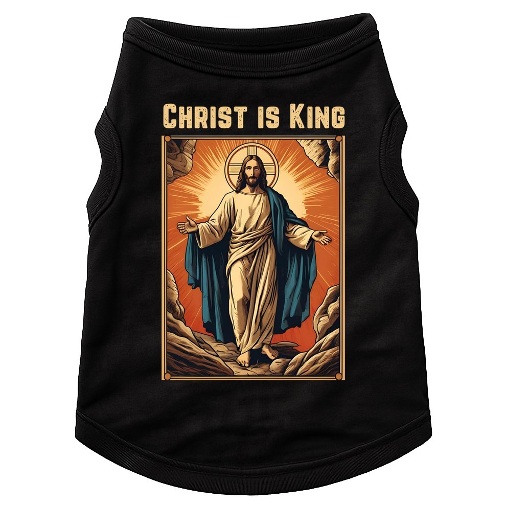 Christ is King Christian Easter Doggie Tank