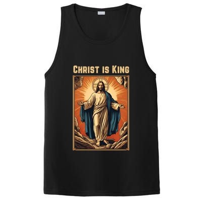 Christ is King Christian Easter PosiCharge Competitor Tank
