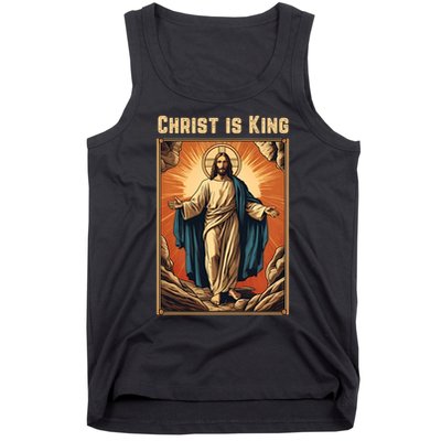 Christ is King Christian Easter Tank Top