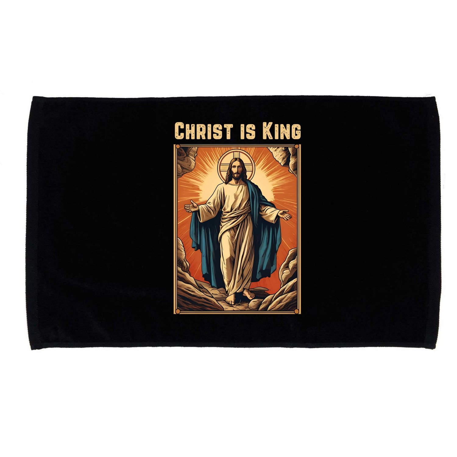 Christ is King Christian Easter Microfiber Hand Towel