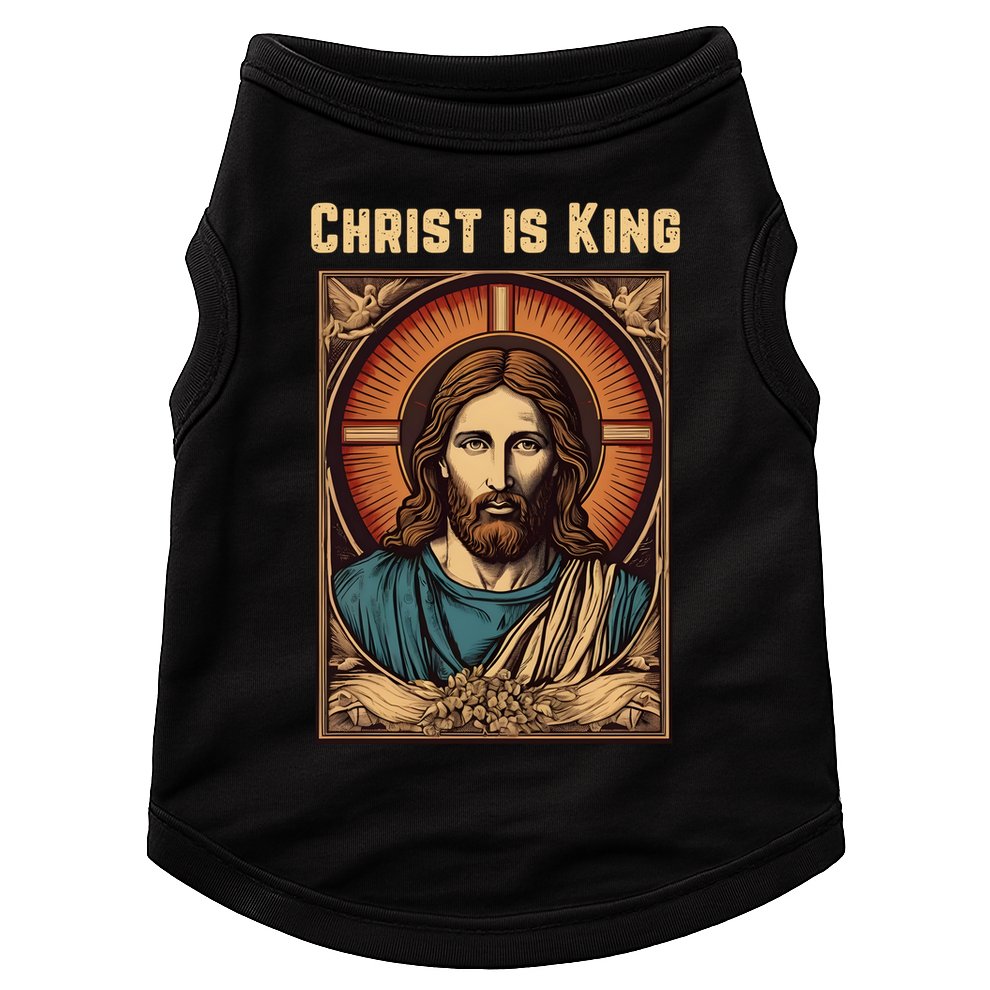 Christ is King Christian Easter Doggie Tank