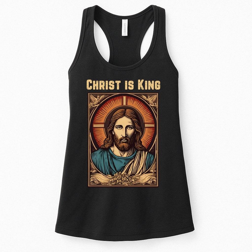 Christ is King Christian Easter Womens Tank Top