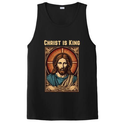 Christ is King Christian Easter PosiCharge Competitor Tank