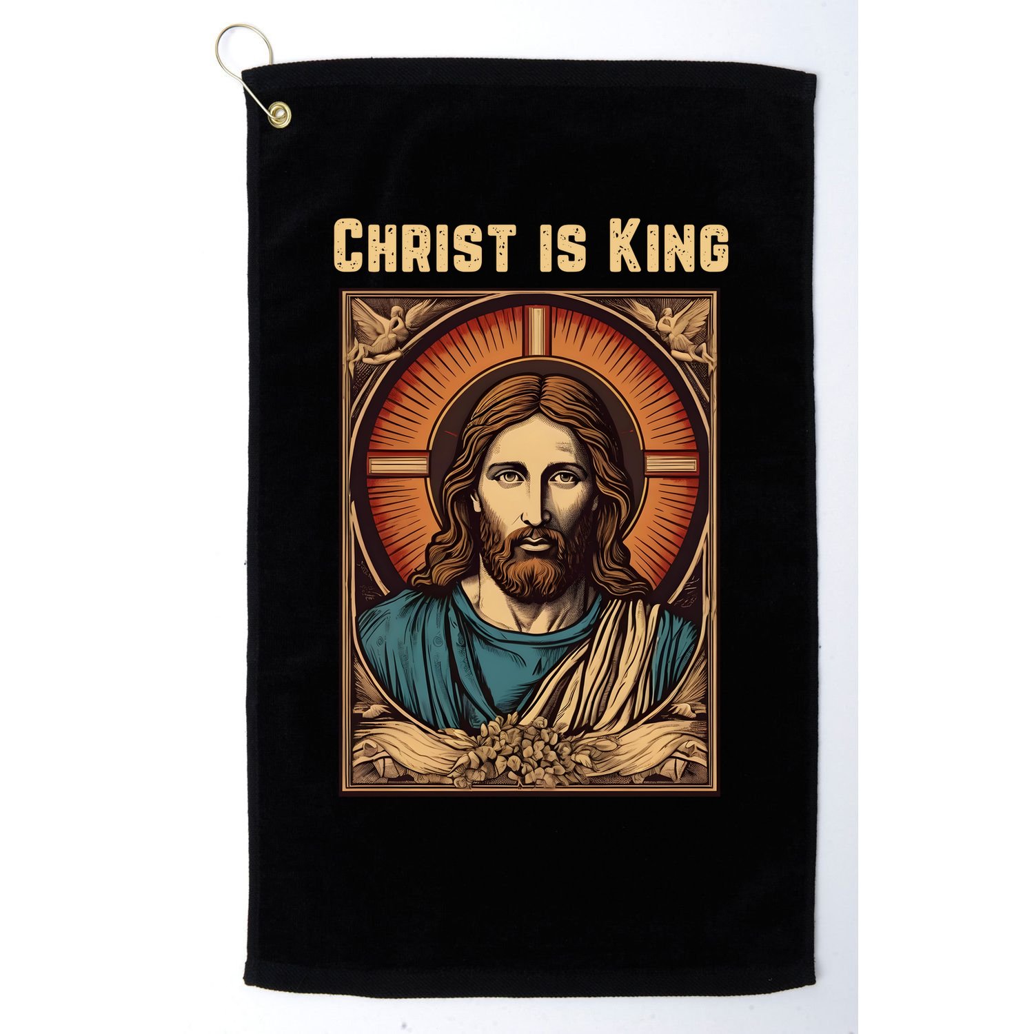Christ is King Christian Easter Golf Towel