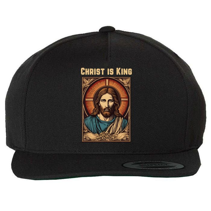 Christ is King Christian Easter Wool Snapback Cap