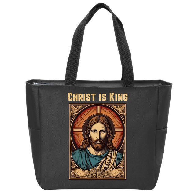 Christ is King Christian Easter Zip Tote Bag