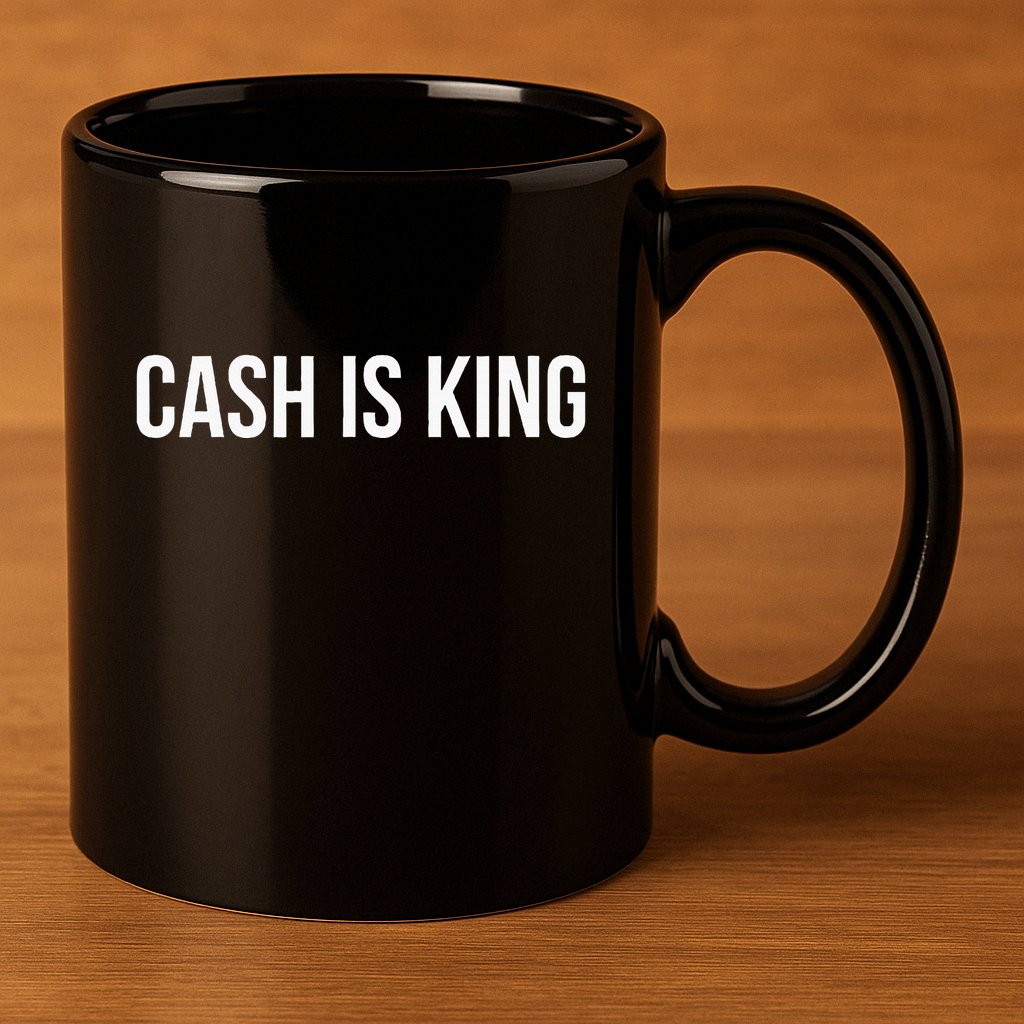 Cash Is King 11oz C Handle Ceramic Mug