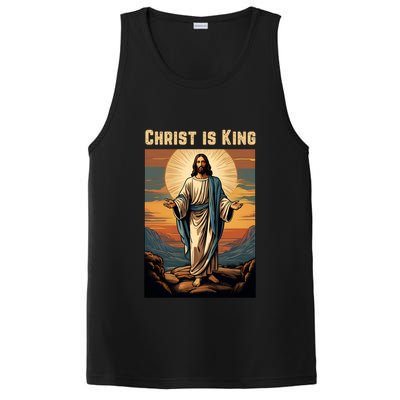 Christ is King Christian Easter PosiCharge Competitor Tank