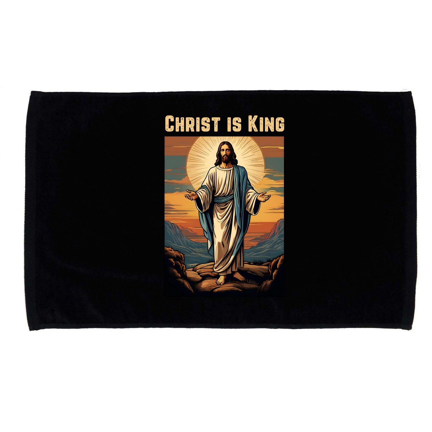 Christ is King Christian Easter Microfiber Hand Towel