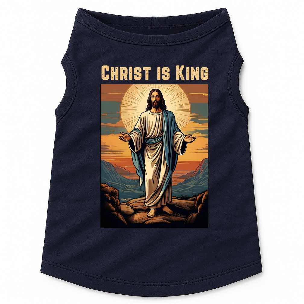 Christ is King Christian Easter Doggie Tank