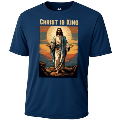 Christ is King Christian Easter Performance Shirt
