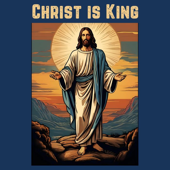 Christ is King Christian Easter Sustainable Bucket Hat