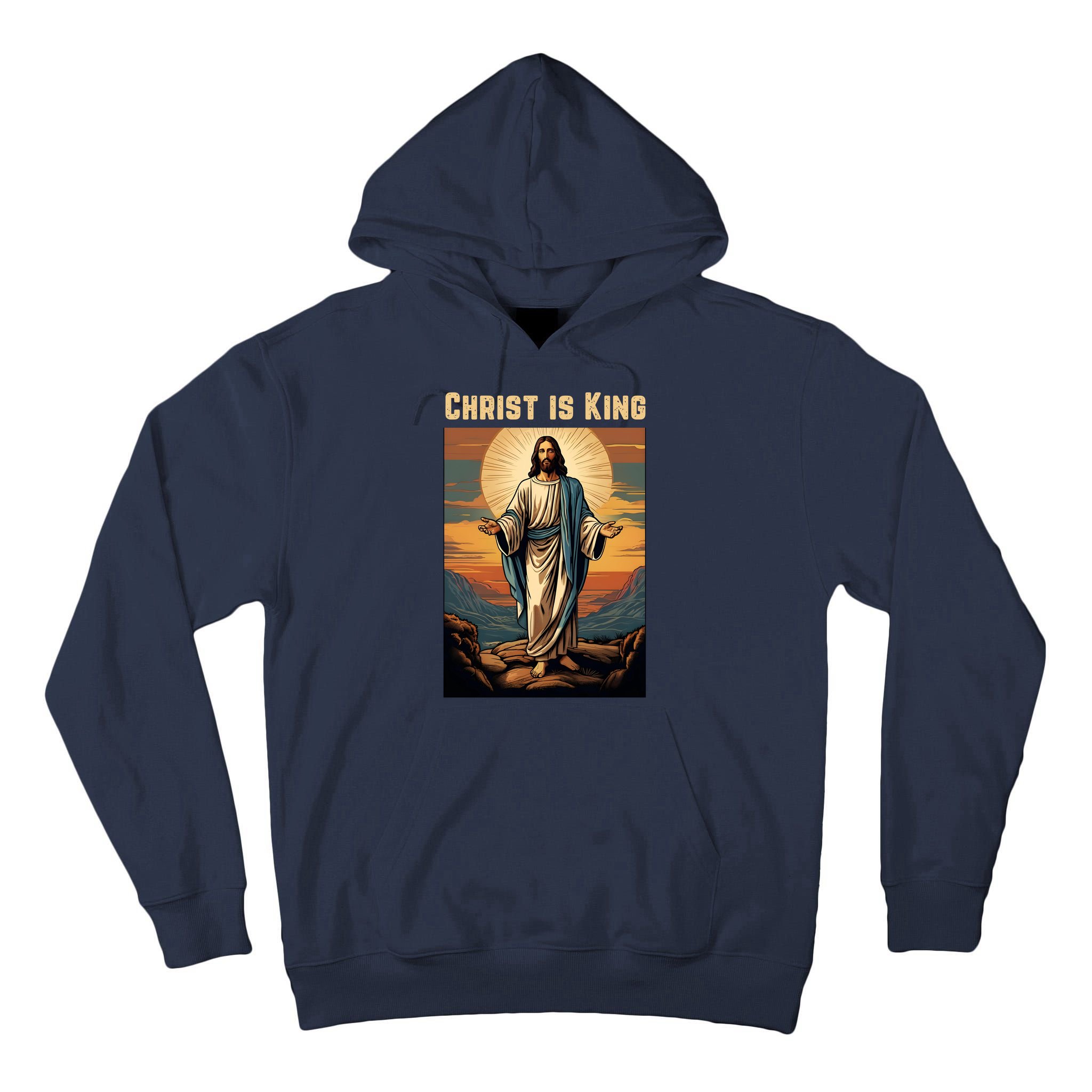 Christ is King Christian Easter Tall Hoodie