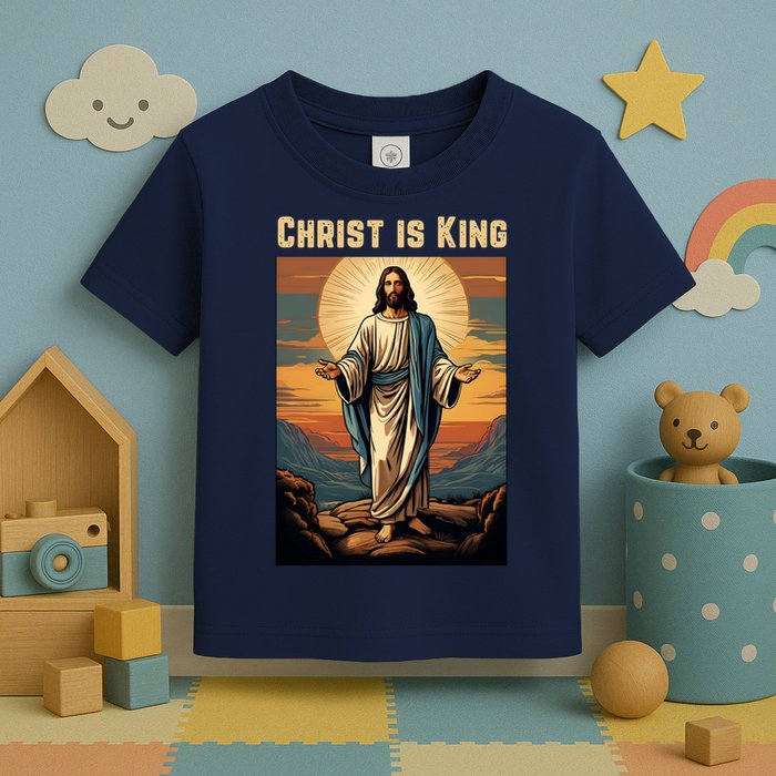 Christ is King Christian Easter Toddler T-Shirt