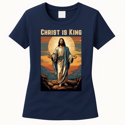 Christ is King Christian Easter Womens T-Shirt