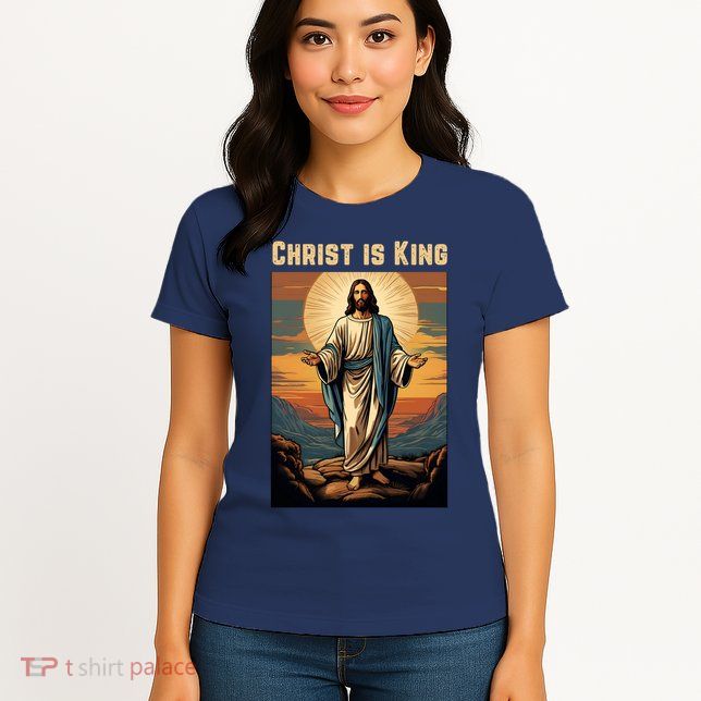 Christ is King Christian Easter Womens T-Shirt