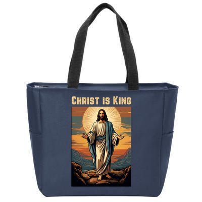 Christ is King Christian Easter Zip Tote Bag