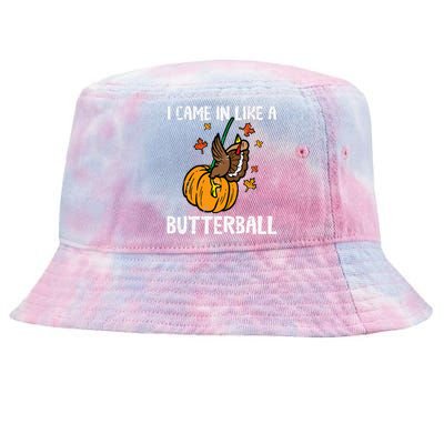 Came In Like A Butterball Funny Thanksgiving Tie-Dyed Bucket Hat