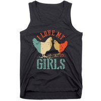 Chicken I Love My Vintage Poultry Farmer Gift Tank Top