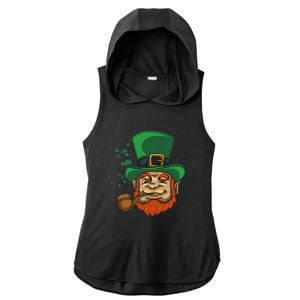 Cool Irish Leprechaun Ireland Irish Proud St Patrick Day Ladies PosiCharge Tri-Blend Wicking Draft Hoodie Tank